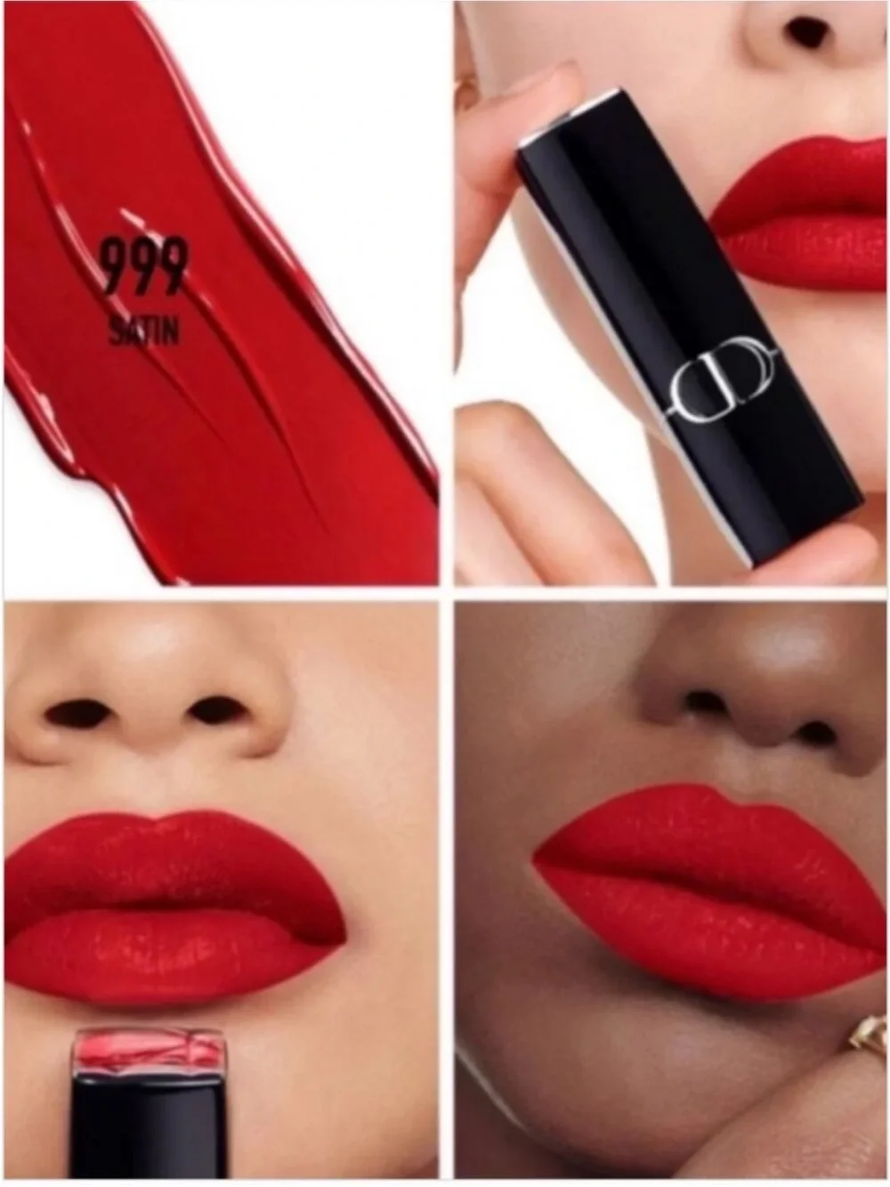 Dior Red Satin Lipstick in Vibrant Rouge